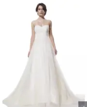 NWT Olia Zavozina Stella wedding dress lace and tulle Size 10 $4500