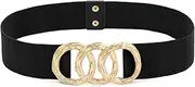 [LIMHOO] Women's Wide Elastic Waist Belt Fashion Stretchy belt Waistband for Dresses