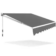 Folding Arm Awning 3x2.5M Aluminum Sunshade Retractable Outdoor Sunshade Canopy