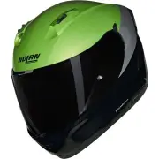 N60-6 Verniciatura Speciale 341 Black Pulse Green Gray Glossy Full Face Helmet