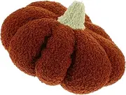 ibasenice Pumpkin Floor Pillow Halloween Plush Pumpkin Pillow Ornament Velvet Throw Pillows for Couch Cotton