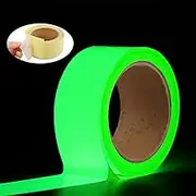 Glow in The Dark Tape - 16.5 ft x 1.97 inch Glow Tape for Luminescent Emergency roll Safety Egress Markers Stairs, Walls, Steps, exit Sign