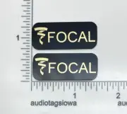 Focal Speaker Badge Logo Custom Made Gold Aluminum Pair