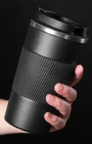 Coffee Thermos Mug with Non-slip Case Car Vacuum Flask Travel Insulated Bottle
