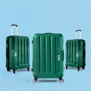 Slimbridge 20"24"28" 3PC Luggage Sets Suitcase Set Travel Carry On TSA Green