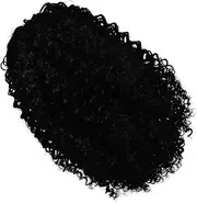 LOORGVEL Curly Ponytail Extension Human Hair Drawstring Wavy Hair for Women Realistic Voluminous Curly Ponytail Effortless Glamour for Daily Use