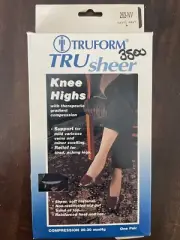 TRUFORM TruSheer Knee Highs 20-30mmHg Navy Large