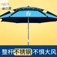 在飛比找樂天市場購物網優惠-黑膠戶外傘 不鏽鋼 釣魚傘 帳篷傘 2.4米 釣魚遮陽傘 防
