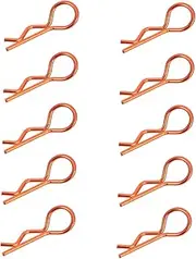 jojofuny 20pcs r Shape Clip Pin Spring Cotter Pin Clip Set Carbon Steel for Tractor Truck Camping