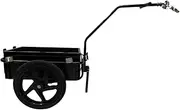 Bike Cargo Trailer Utility Cart with Wheels Portable Multipurpose Convenient Transportation Detachable Box Bicycle Wagon Cart