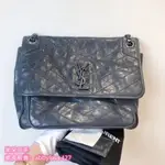 二手 SAINT LAURENT 聖羅蘭 YSL NIKI 中號 經典 郵差包 流浪包 498894女包