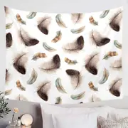 Brown Feathers Tapestry