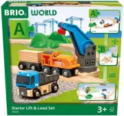 BRIO World Lift Load Starter Set A - Wooden Railway Trains Accessories for K