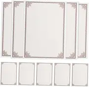 [BCOATH] 15 Sheets Blank Certificate Paper Award Certificate Paper A4 Cardstock for Printing Recognition Certificate Paper for School Office Graduation and Special Events (a4)