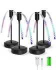 4 Pack Food Table Fan, 2000mAh USB Powered Rechargeable Food Fan, Portable Fa...