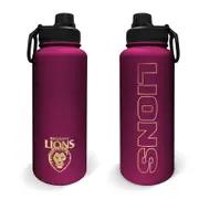 Brisbane Lions AFL Stainless Steel Double Walled Water Bottle