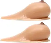 [Generic] Self Adhesive Silicone Breast Forms Fake Breast Forms Lifelike Nipple for Crossdress Cosplay Transvestite Mastectomy Prosthesis