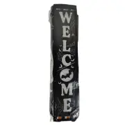 Halloween Welcome Bat Spider Web 72 inch Vertical Hanging Banner Decoration