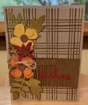Floral Get Well Wishes - Hand Stamped Card - Stampin" Up