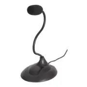 3.5mm Plug High Quality Gooseneck Black PC Desktop Microphone for Skype Podcasts