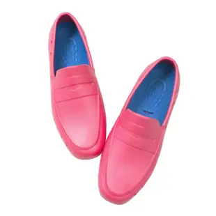 美國加州 PONIC&Co. ALEX 防水輕量 洞洞樂福鞋 雨鞋 桃紅色 防水鞋 平底素面 懶人鞋 休閒鞋 環保膠鞋 紳士鞋