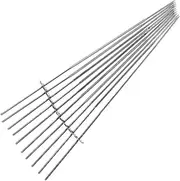 10Pcs Stainless Steel Barbecue Skewers for Grilling Durable High Temperature Resistant Sticks for Camping and Outdoor Cooking