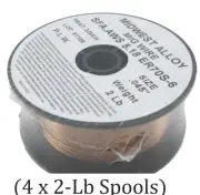 (4 x 2-Lb Spools) ER70S-6 2LB Roll MIG Welding Wire .045" 1.2mm SFA.AWS 5.18