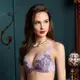 華歌爾-深V性感 C-E罩杯蕾絲內衣(紫) 伊珊露絲-輕奢浪漫-集中有型