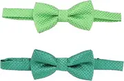 [Healeved] 2pcs Festival Bow Tie for Children Patrick's Day Cravat Photo Prop Party Favor