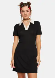 [Glamorous] Jersey Prep Polo Dress