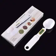 Digital Spoon Scale High Precision 500G/0.1G Measuring Spoon w/ Display (White)
