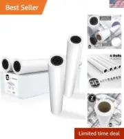 Convenient 4-Pack of 24" x 150' Plotter Paper Rolls - High Quality CAD Printing