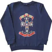 Guns N Roses Childrens/Kids Appetite For Destruction Sweatshirt (Blue) - RO417