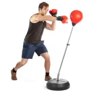 Punching Bag with Stand, Boxing Bag for Teens & Adults - Height Adjustable - ...