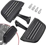 Benlari Passenger Floorboards Motorcycle Footboards with Mount Bracket Kits Compatible with Harley Davidson Touring Road King Street Glide Road Glide Electra Glide 1993-2024 Streamline (Black)