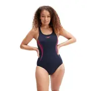 Speedo Womens Placement Muscleback One Piece Swimsuit