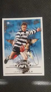JAMES KELLY GEELONG RISING STAR 2003 SELECT XL SIGNED CARD