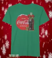 New Coca-Cola Coke Bottle Gift Men's Christmas Vintage Classic T-Shirt