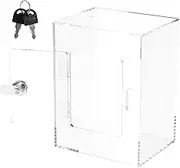 Clear Piggy Bank with Lock Transparent Piggy Bank for Adults Clear Piggy Bank for Adults Kids Large Acrylic Piggy Bank Money Reusable Money Saving Box with Key for