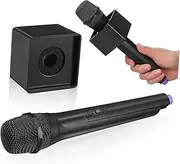 Microphone for Realistic Simulation Performance Microphone Prop with Flag Station for Pretend Play for Parties and Stage Performances