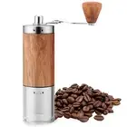 Hand-ground coffee mill, coffee grinder, stainless steel blade, adj... Brand New