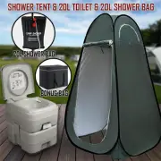20L Outdoor Portable Toilet Bag 20L Shower Bag Pop Up Camping Tent Change Room W