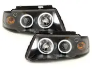 Projector Headlights for VW PASSAT B5 3B 96-00 Angel Eyes CCFL Black FreeShip AU