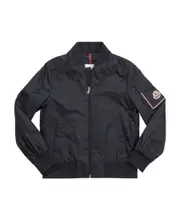 Moncler Enfant Logo Patch Zipped Aimon Bomber Jacket 8Y navy blue