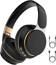 DUUKOA Bluetooth Headphones Foldable Headset Wireless Subwoofer Stereo TF Card Aux Mic for iPhone/iPad/Android/Laptops