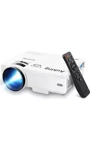 AuKing Projector, 2023 Upgraded Mini Projector, 9500 lumens Multimedia Home