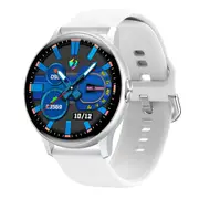 LF28 Pro Smartwatch Bluetooth Call Smart Watch Men For Android IOS 24 Hours Heart Rate Monitor Custom Dial - gray sili