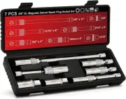 AIRTOON 7-Piece 3/8 Inch Drive Magnetic Swivel Spark Plug Socket One Size