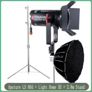Aputure LS 60d LED Video Light 60W 5600k Daylight + Light Dome SE + 2.8m Stand