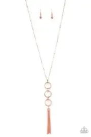 Paparazzi “Diva In Diamonds” Copper Necklace and Earrings
